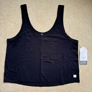 Vuori Sutton Relaxed Tank - Black - Size Large